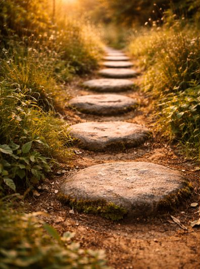 Patho of stepping stones