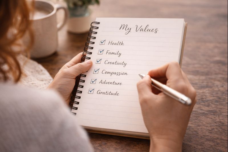 how to know what you want in life through reflection WritingDownValuesInGratitude